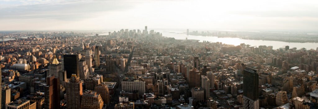 high angle view of manhattan skyline new york us 2022 03 04 01 46 49 utc