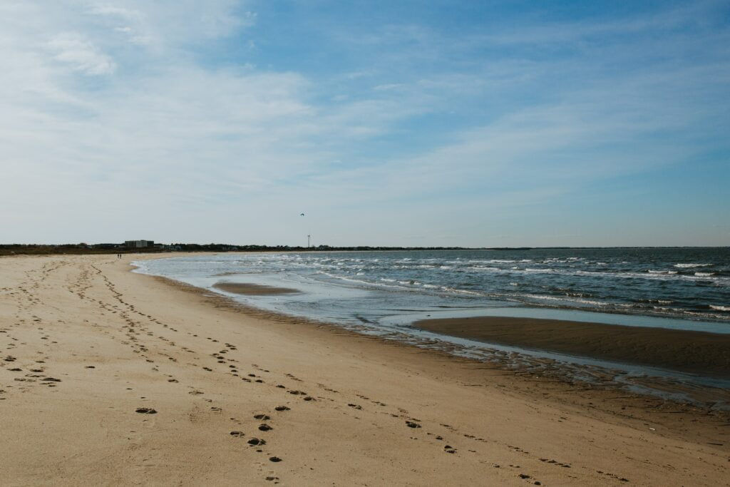 footprints on lewes beach delaware 2022 10 31 22 25 22 utc